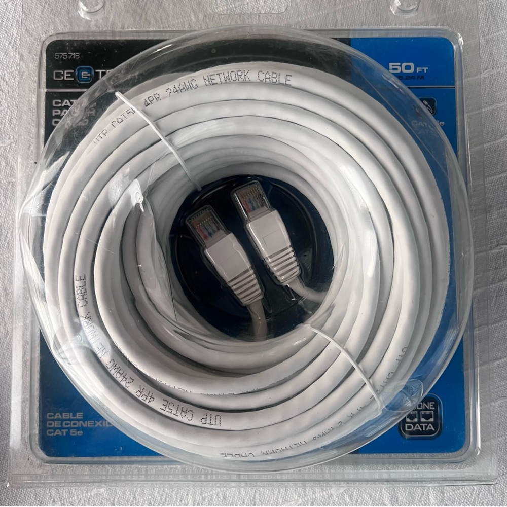 CAT 5E Patch Cord Cable - 50 ft
